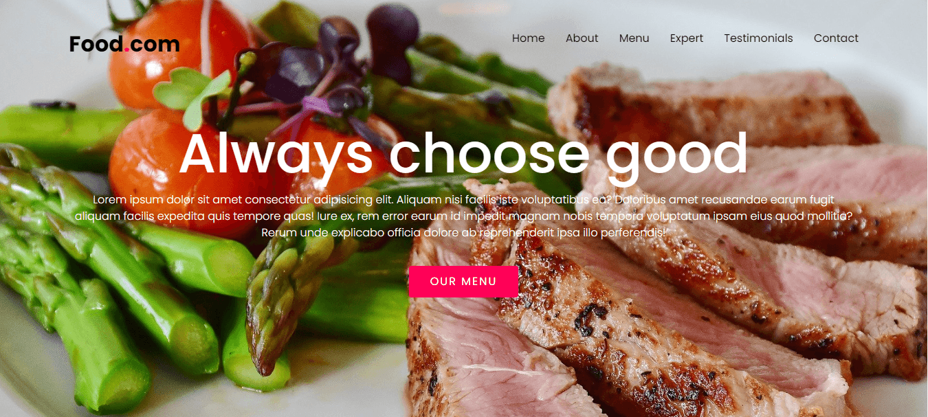 Food.com- food ordering website